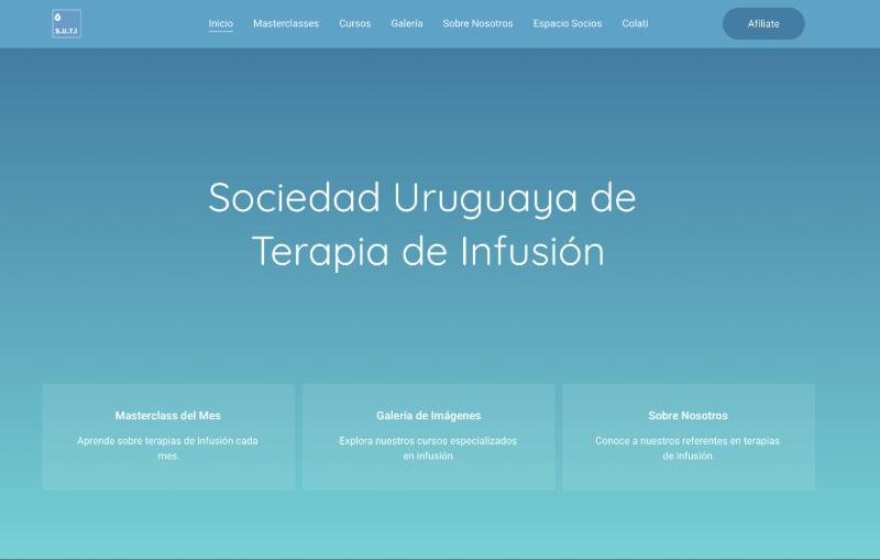 Captura del sitio de SUTI