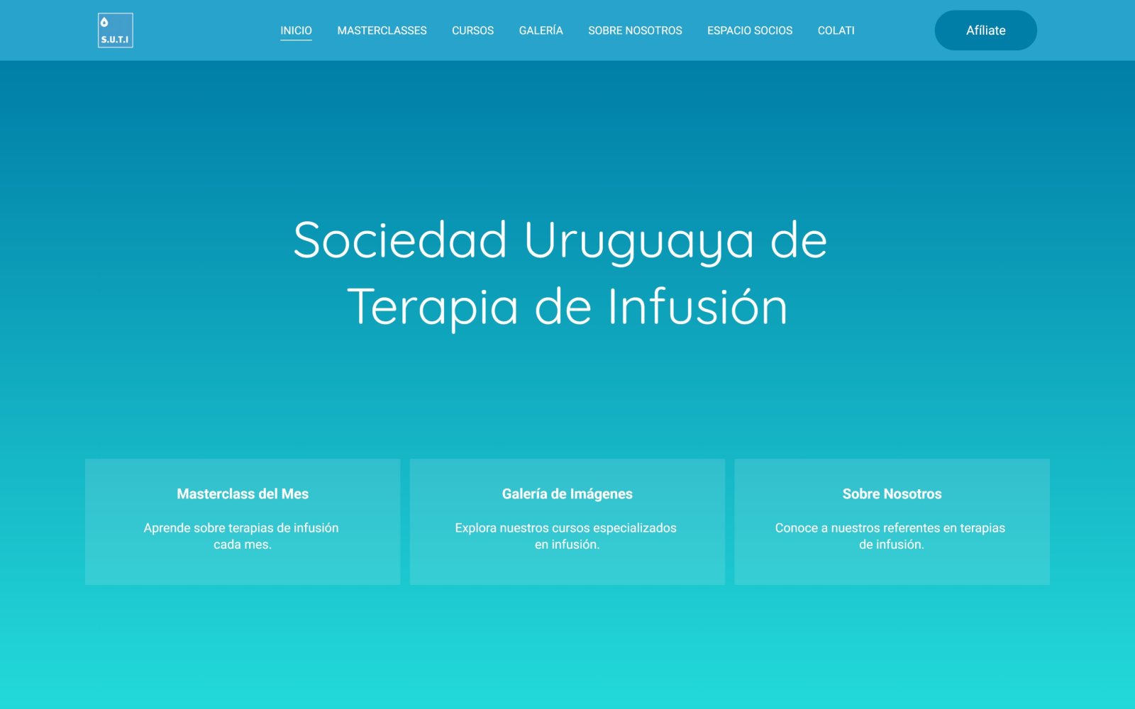 Sitio web de SUTI diseñado y desarrollado por Agencia GYP